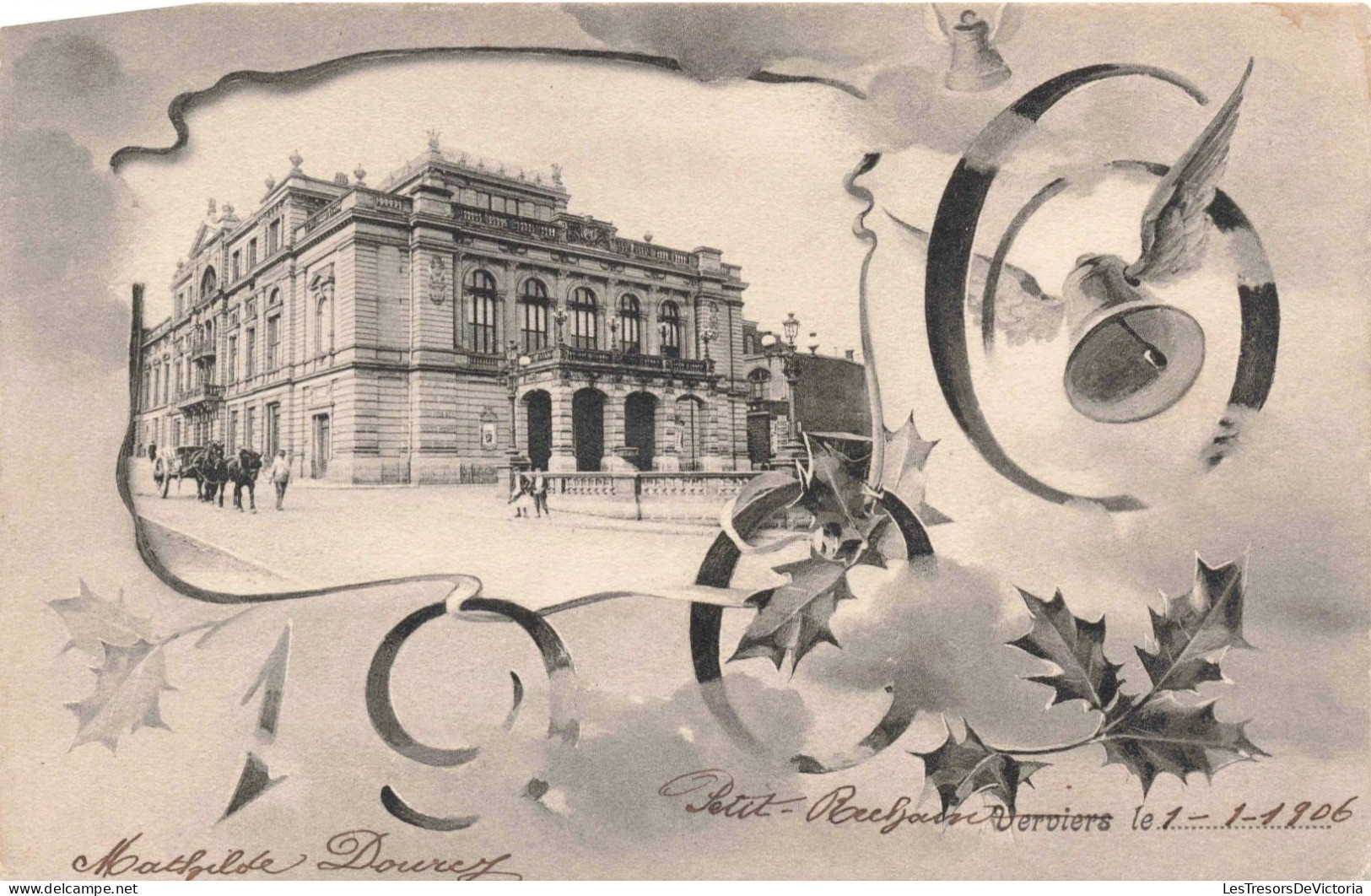 BELGIQUE - Verviers - Le Grand Théâtre - Animé - Carte Postale Ancienne - Verviers