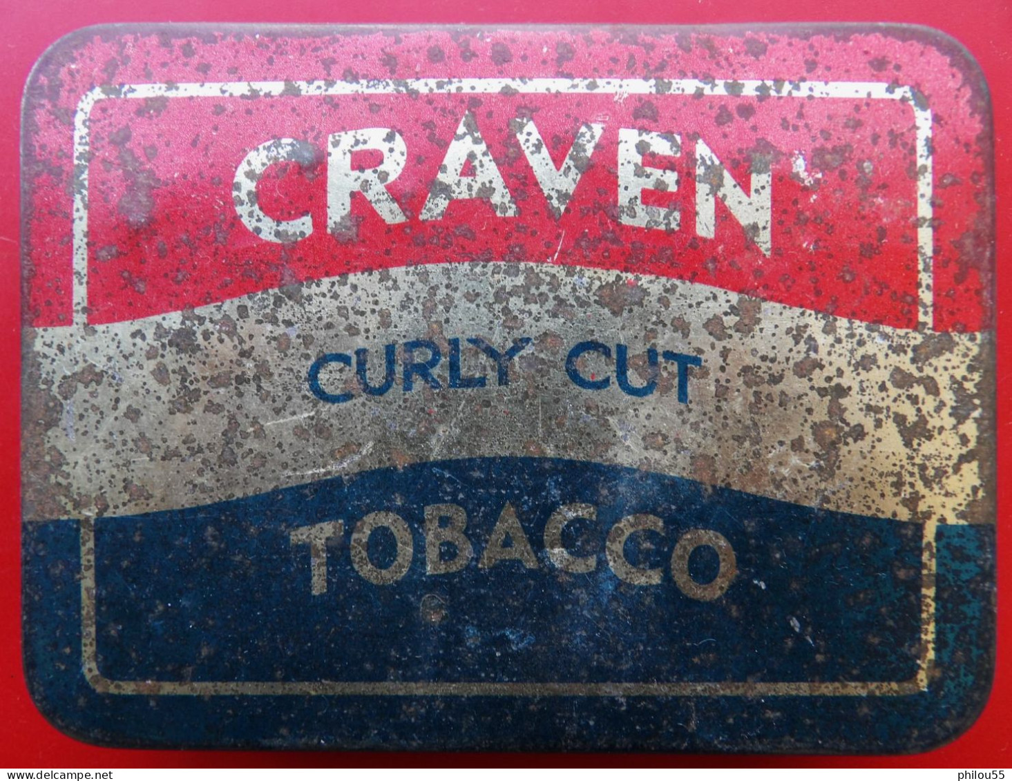 COLLECTION Boite Vide Tabac Pipe CRAVEN TOBACCO CURLY CUT - Empty Cigarettes Boxes