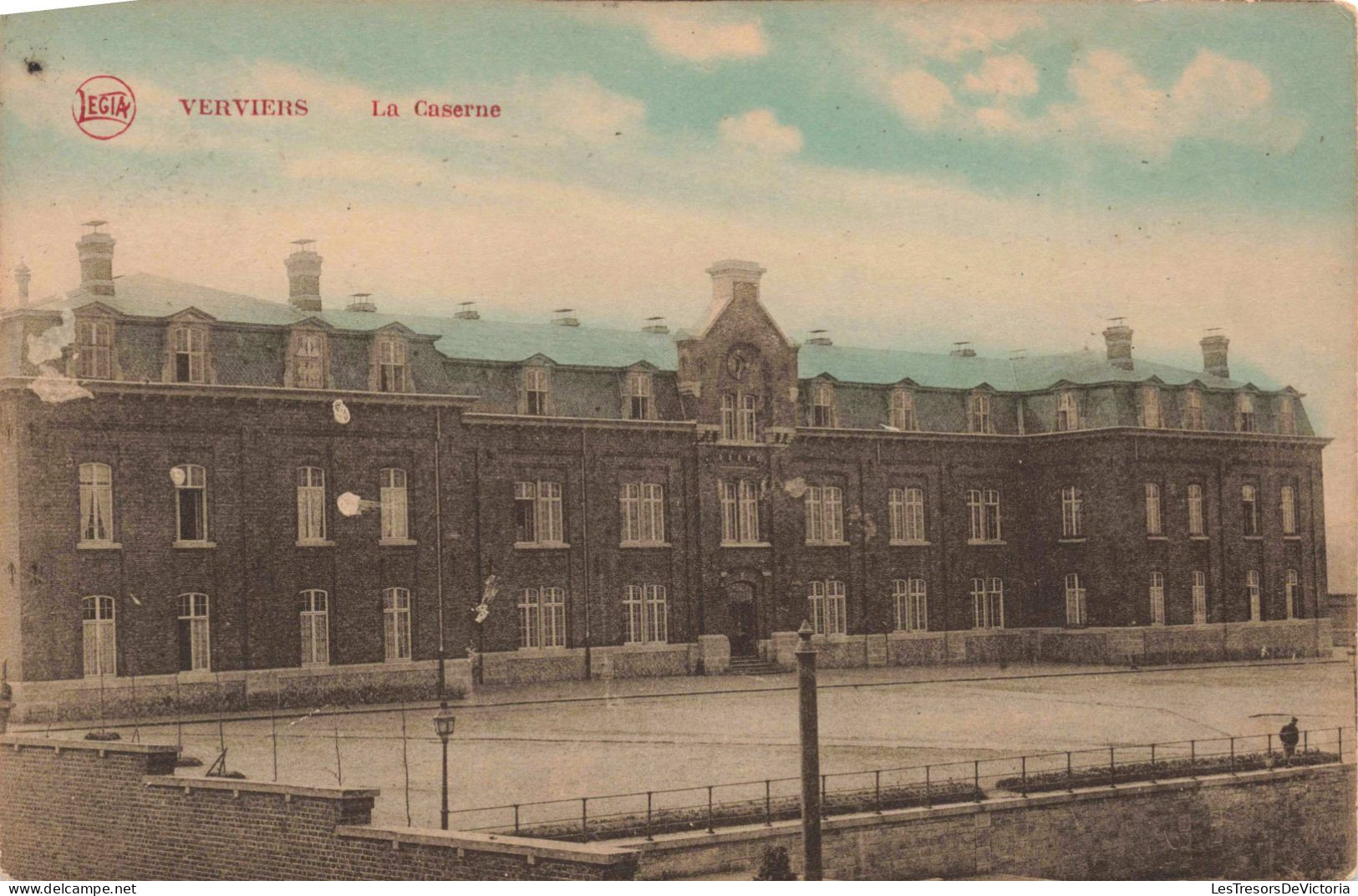 BELGIQUE - Verviers - La Caserne - Colorisé - Carte Postale Ancienne - Verviers