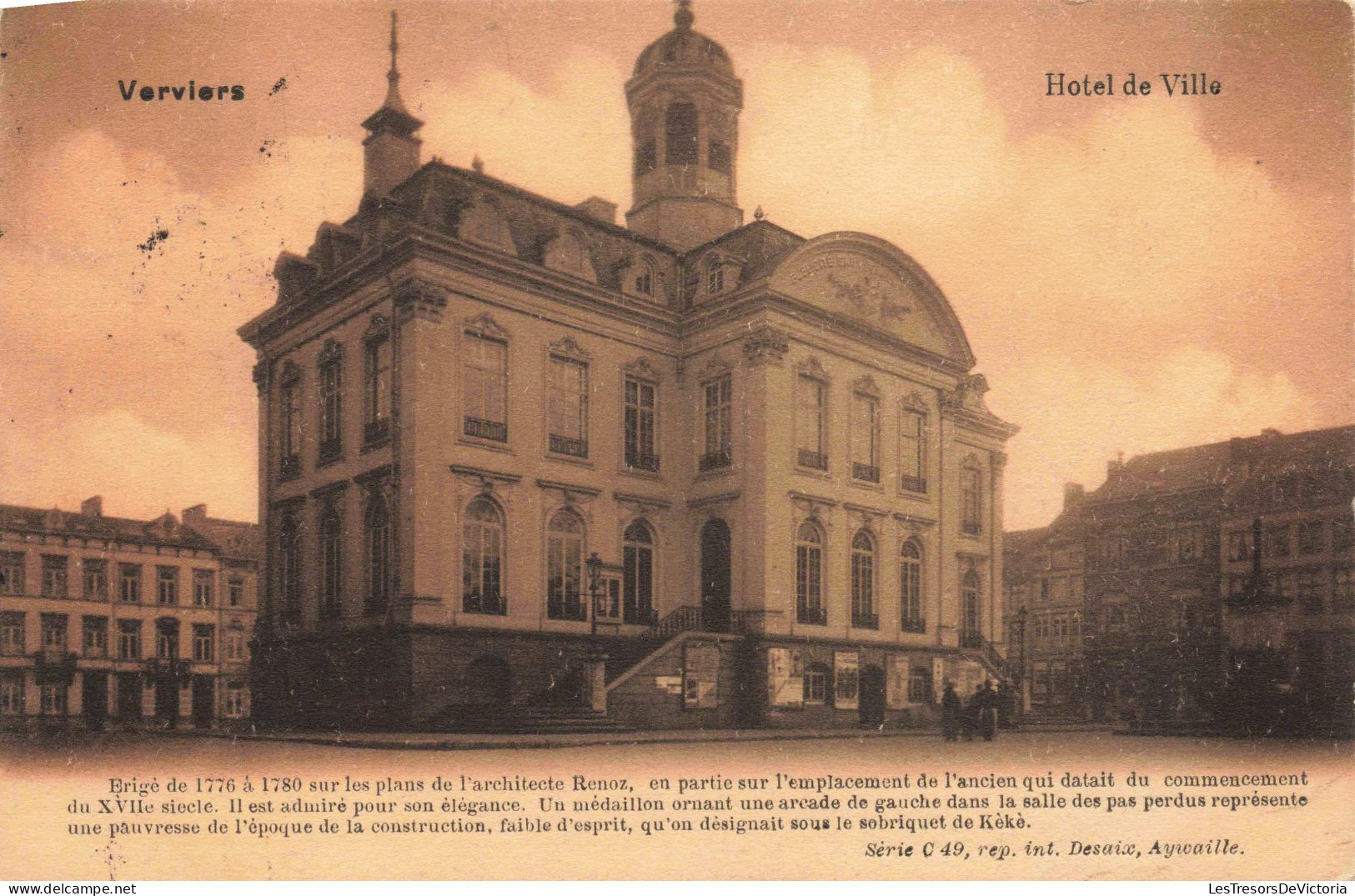 BELGIQUE - Verviers - Hôtel De Ville - Carte Postale Ancienne - Verviers