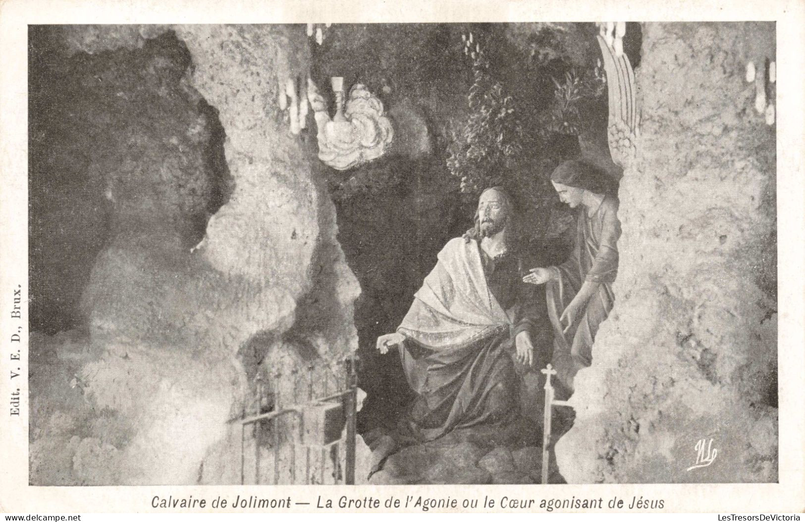 BELGIQUE - Jolimont - La Grotte De L'Agonie Ou Le Coeur Agonisant De Jésus - Carte Postale Ancienne - La Louvière