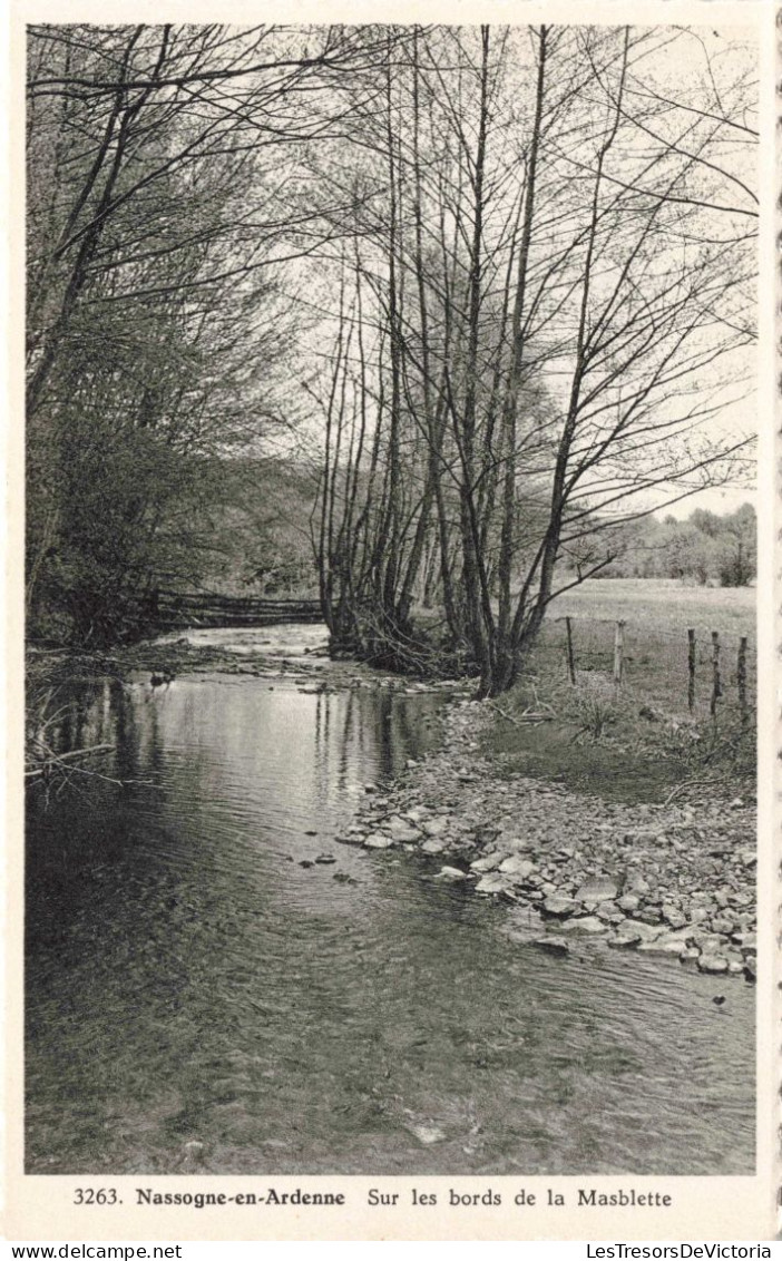 BELGIQUE - Nassogne En Ardenne - Sur Les Bords De La Masblette - Carte Postale Ancienne - Nassogne