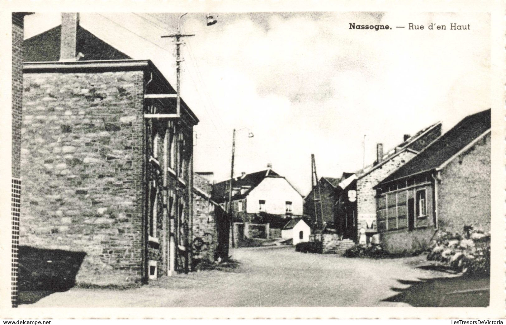 BELGIQUE - Nassogne - Rue D'en Haut - Carte Postale Ancienne - Nassogne