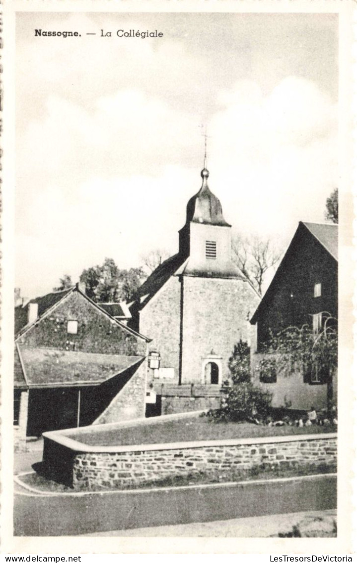 BELGIQUE - Nassogne - La Collégiale  - Carte Postale Ancienne - Nassogne