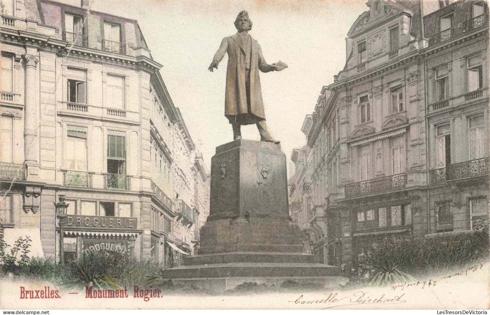 BELGIQUE - Bruxelles - Monument Rogier - Carte Postale Ancienne - Monuments