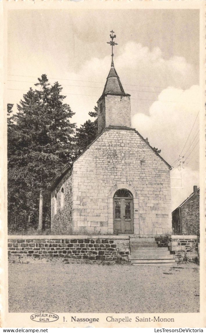 BELGIQUE - Nassogne - Chapelle Saint Monon - Carte Postale Ancienne - Nassogne