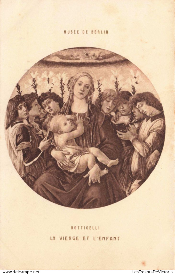 MUSEES - Musée De Berlin - La Vierge Et L'Enfant - Botticelli - Carte Postale - Musées