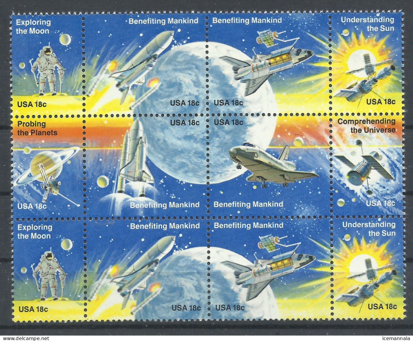 ESTADOS  UNIDOS   YVERT  1331/38  MNH  ** - Verenigde Staten