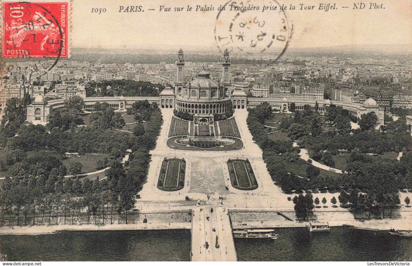 FRANCE - Paris - Vue Sur Le Palais Du Trocadéro Prise De La Tour Eiffel - Carte Postale Ancienne - Other Monuments