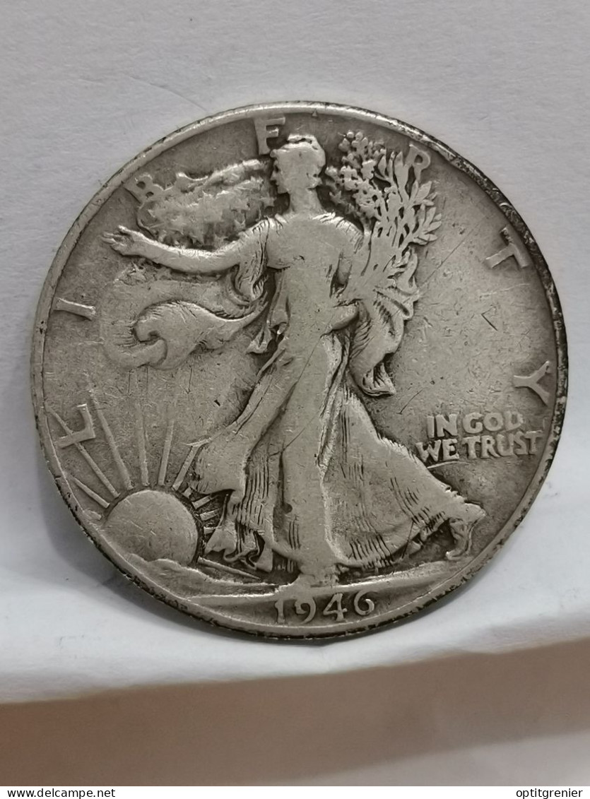 HALF DOLLAR ARGENT 1946 PHILADELPHIE 1/2 DOLLAR LIBERTY WALKING USA / SILVER - 1916-1947: Liberty Walking (Liberté Marchant)