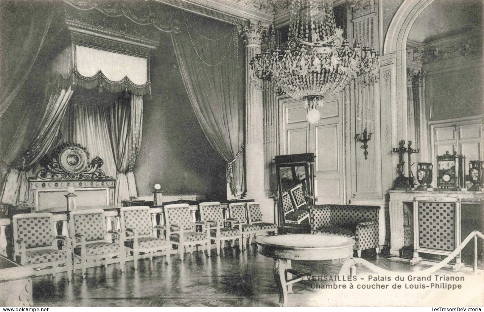 FRANCE - Versailles - Palais Du Grand Trianon - Chambre à Coucher De Louis Philippe - Carte Postale Ancienne - Versailles (Schloß)