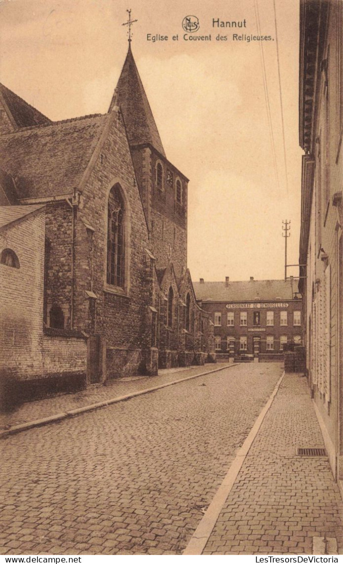 BELGIQUE - Waremme - Hannut - Eglise Et Couvent Des Religieuses - Carte Postale Ancienne - Borgworm