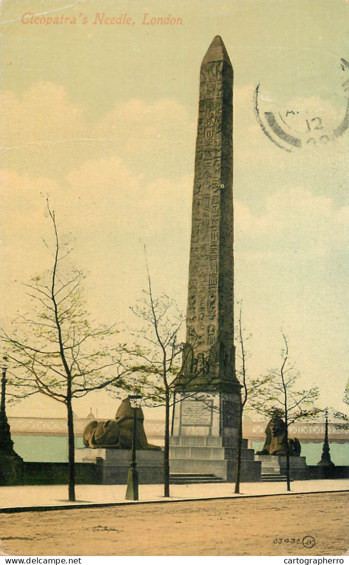 United Kingdom England London Cleopatra's Needle - River Thames