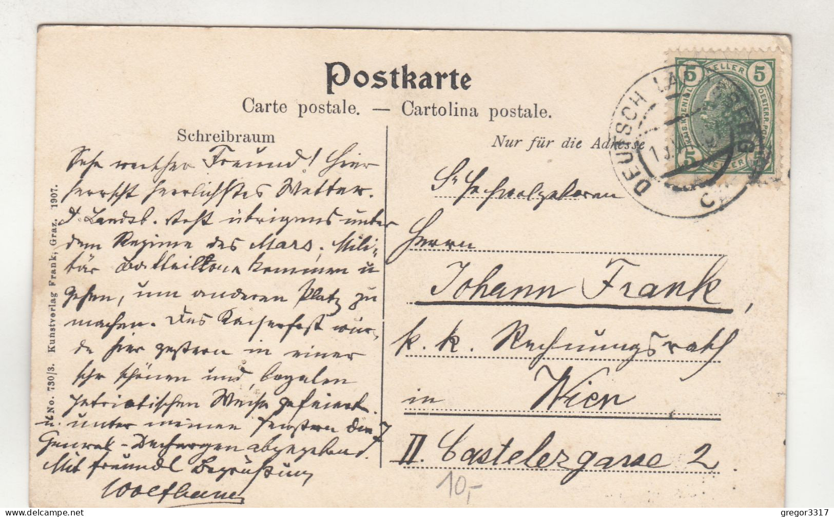 D4718) DEUTSCHLANDSBERG - Deutsch Landsberg - Tolle Gesamtansicht Mit Tollen Details ALT 1907 - Deutschlandsberg