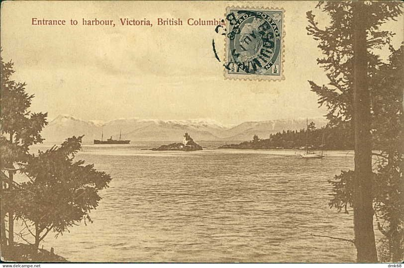 CANADA - ENTRANCE TO HARBOUR - VICTORIA - BRITISH COLUMBIA - PUB. BY T.N. HIBBEN & CO. 1910s (16511) - Victoria