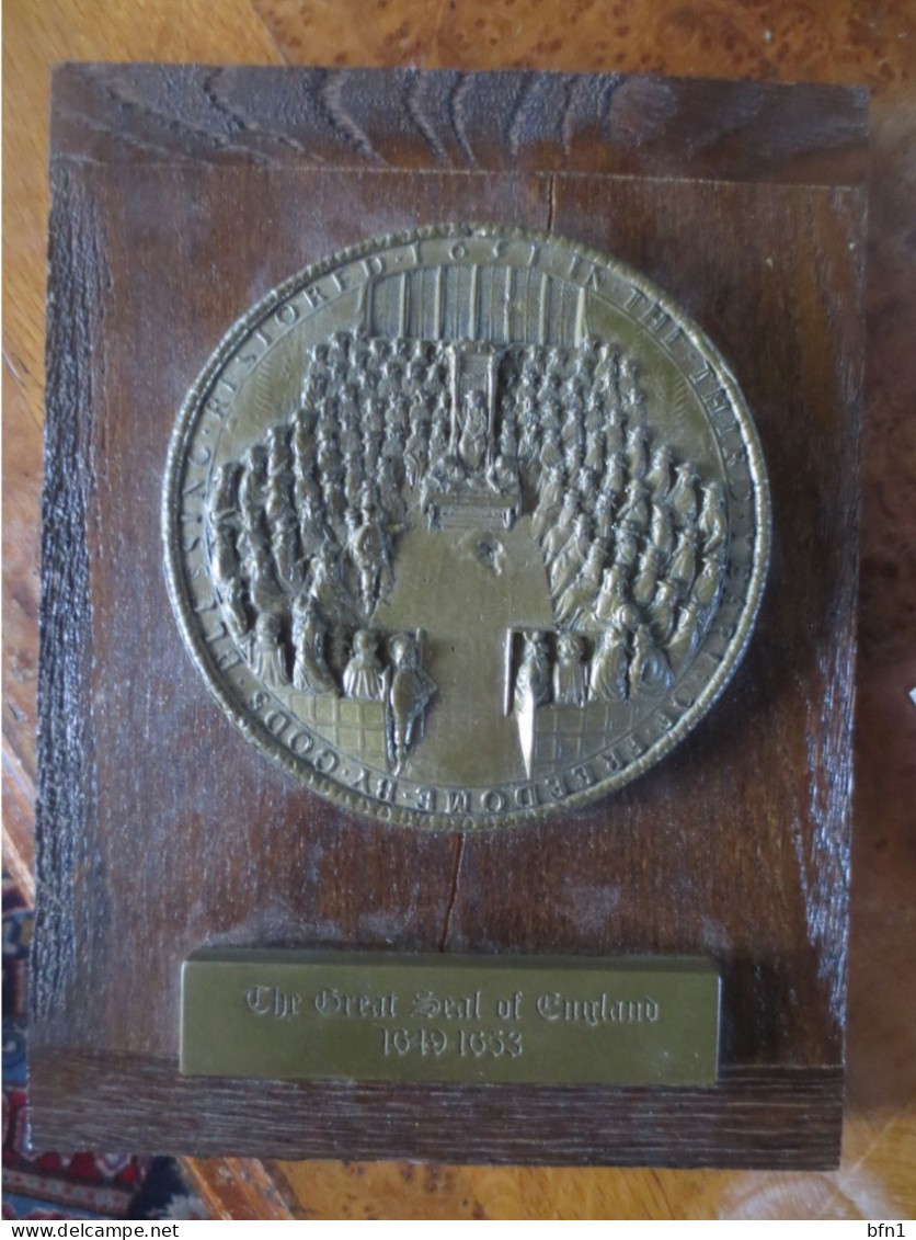 SUR TABLEAU THE GREAT SEAL OF ENGLAND 1649-1653 - Voor 1871