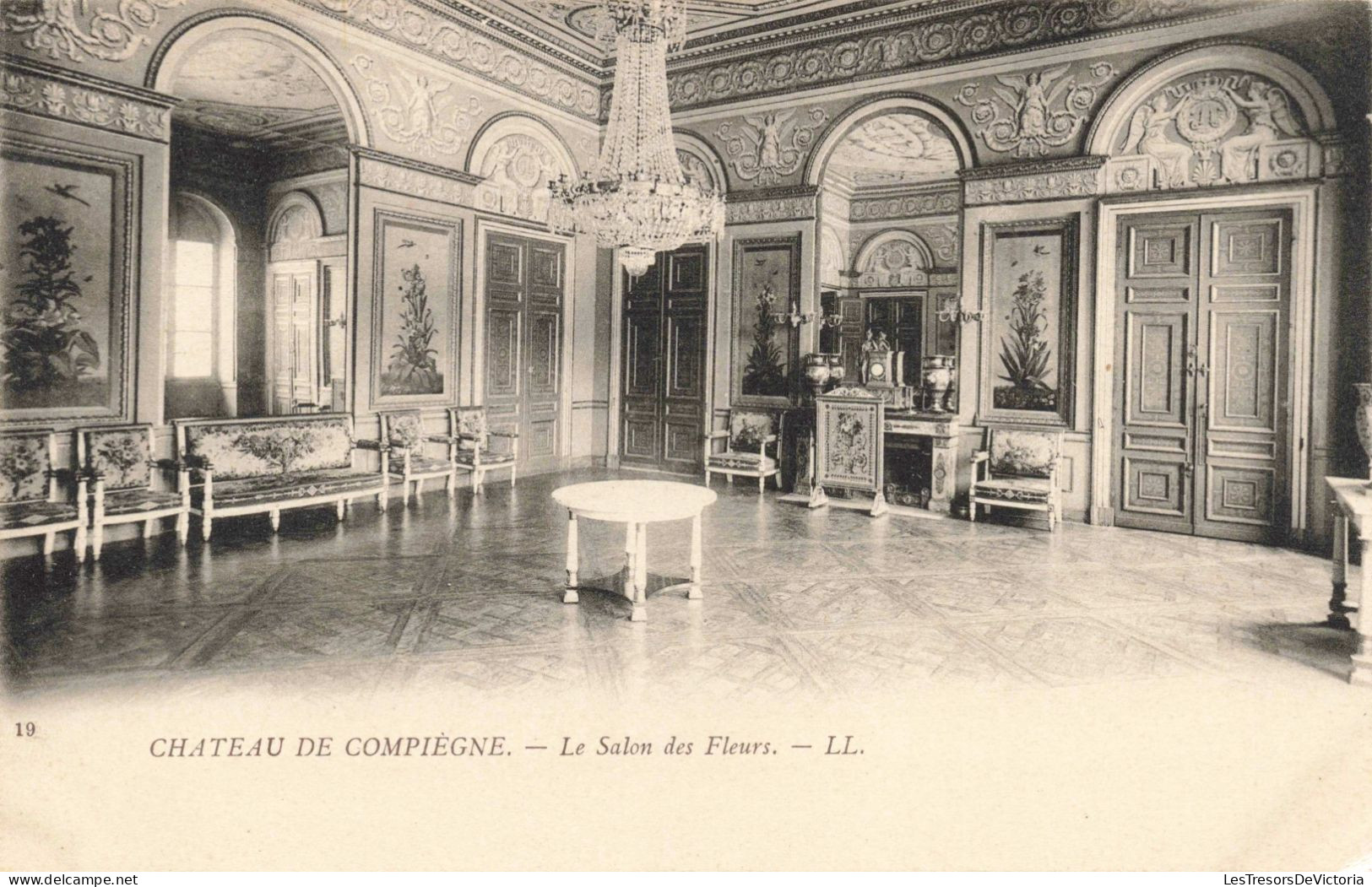 FRANCE - Chateau De Compiègne - Le Salon Des Fleurs - LL - Carte Postale Ancienne - Compiegne