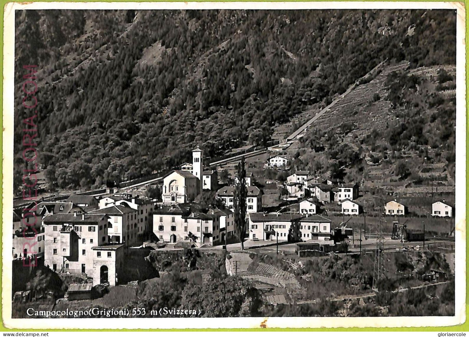 Ad5637 - SWITZERLAND - Ansichtskarten VINTAGE POSTCARD - Campocologno - 1956 - Campo