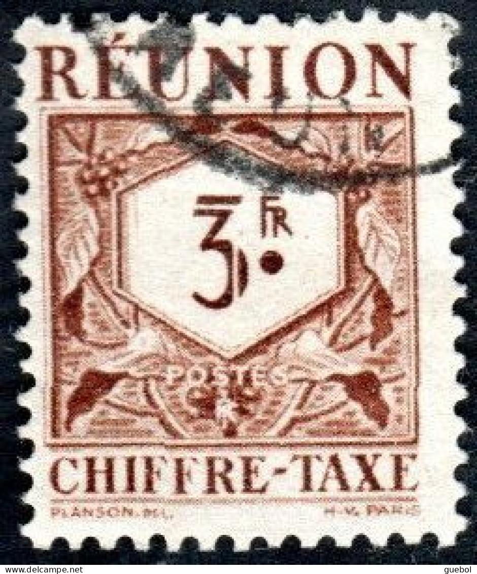 Réunion Obl. N° Taxe 31 - Le 3f Brun - Timbres-taxe