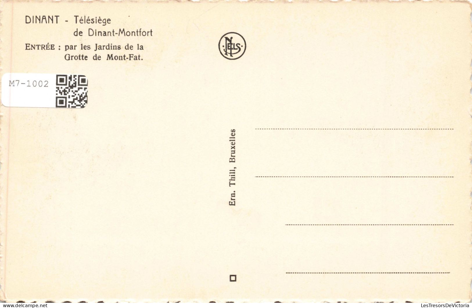BELGIQUE - Dinant - Télésiège De Dinant-Montfort - Carte Postale Ancienne - Dinant