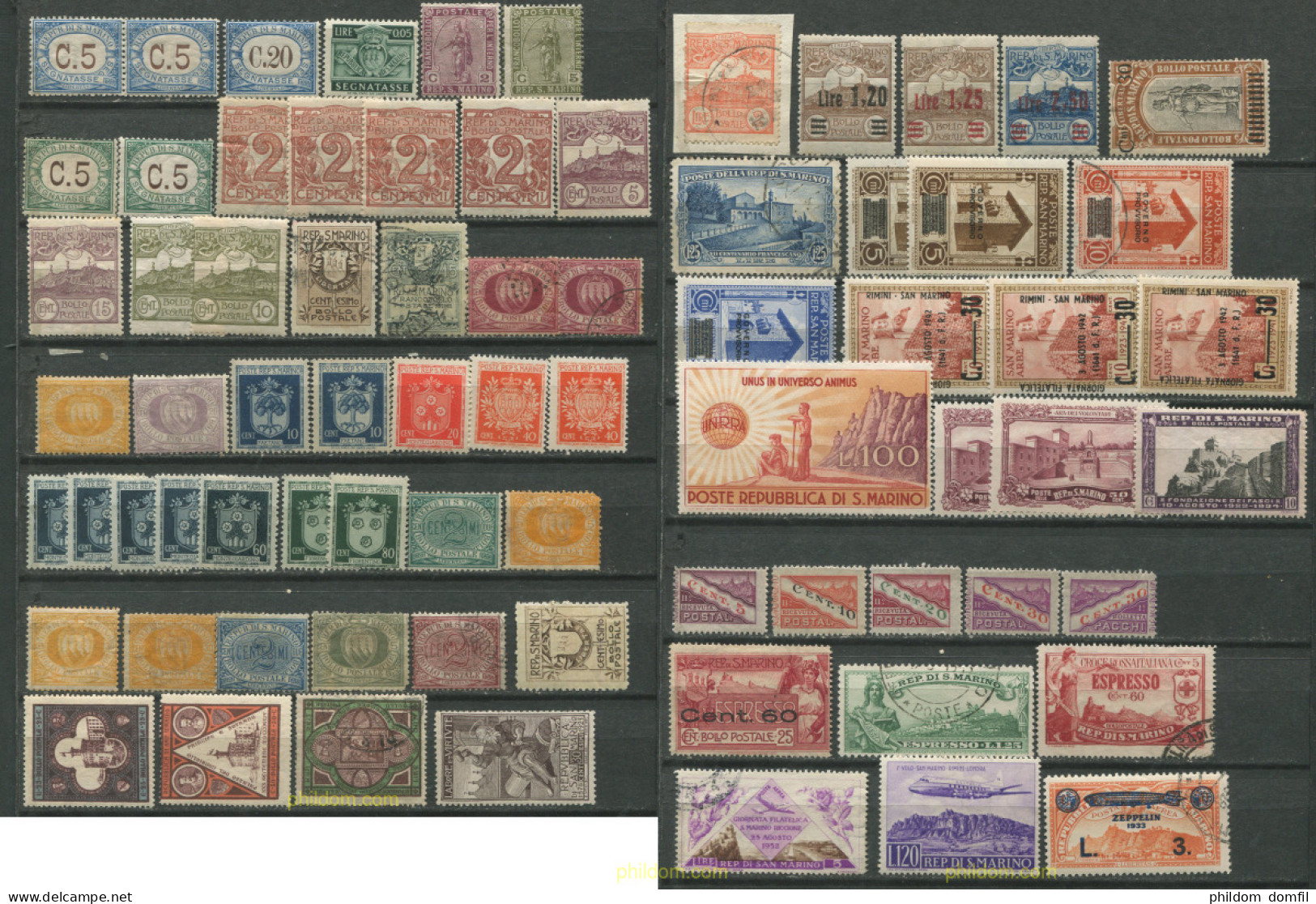 712514 MNH SAN MARINO 1890 LOTE SELLOS - Unused Stamps