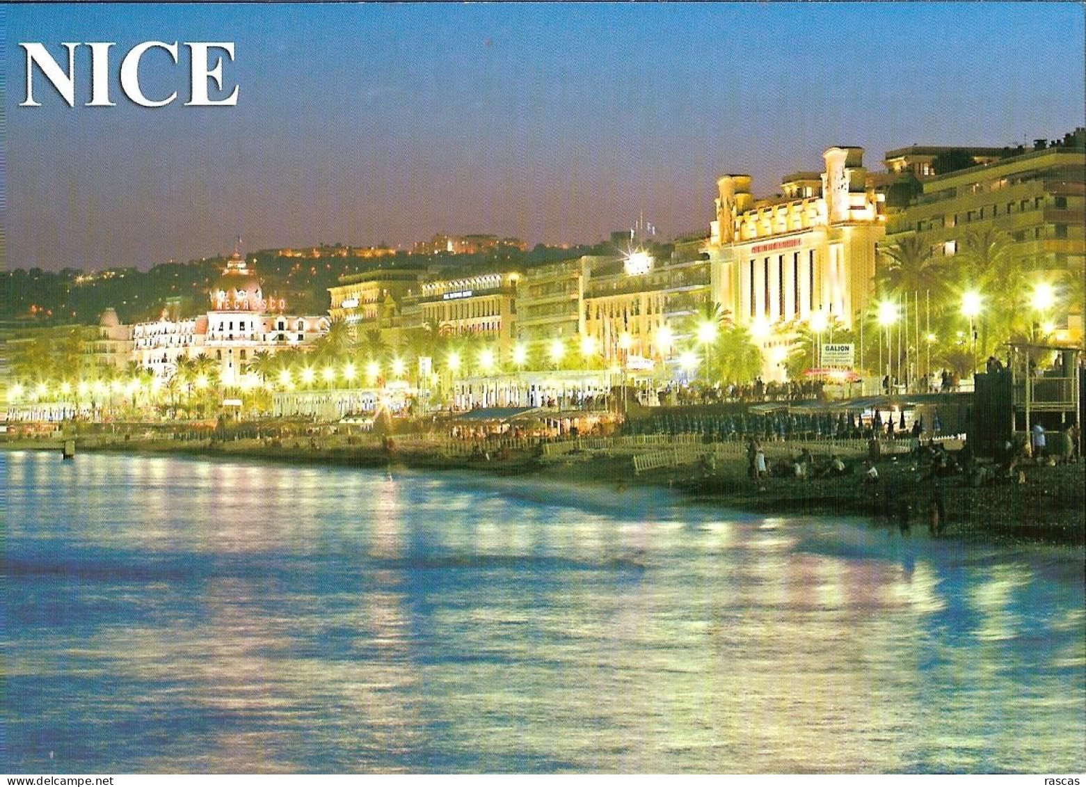 CPM - ALPES MARITIMES - NICE - BAIE DES ANGES - LA PROMENADE DES ANGLAIS LA NUIT - Nice By Night