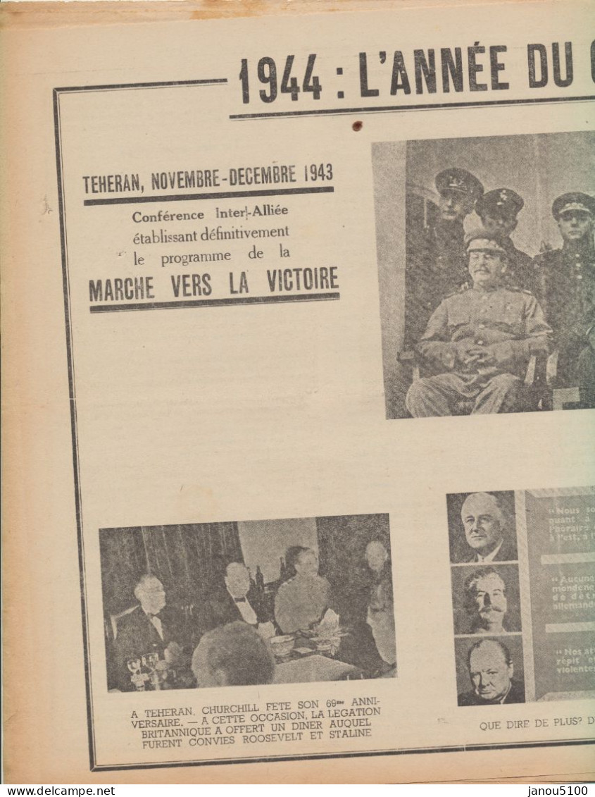 VIEUX PAPIER   DOCUMENT    " LA LIBRE BELGIQUE CLANDESTINE "      1er  FEVRIER 1944 . - Documents Historiques