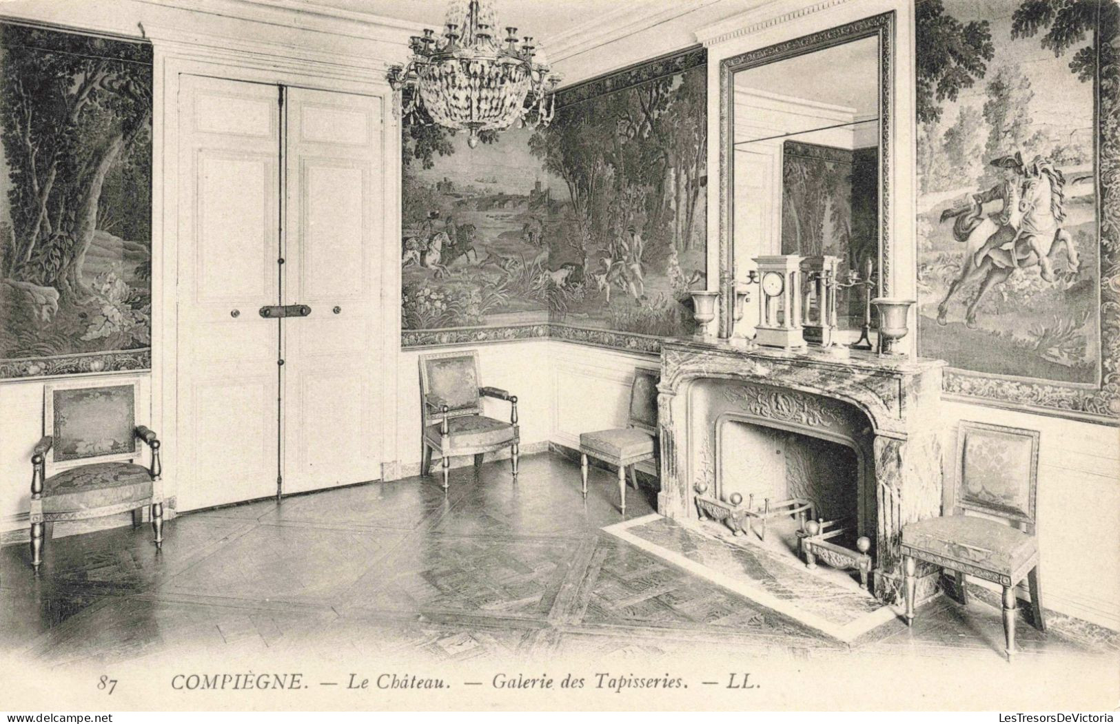 FRANCE - Compiègne - Le Château - Galerie Des Tapisseries - Carte Postale Ancienne - Compiegne