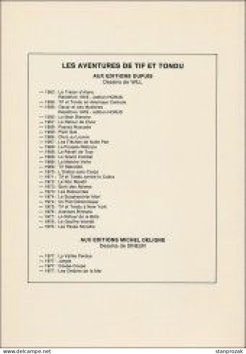 Tif Et Tondu Le Trésor D'Alaric - Tif Et Tondu