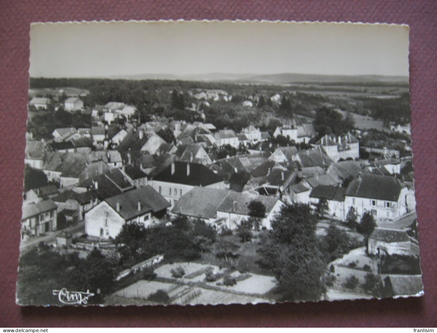 CPA CPSM 70 MONTBOZON Vue Generale Aérienne 1960 - Montbozon