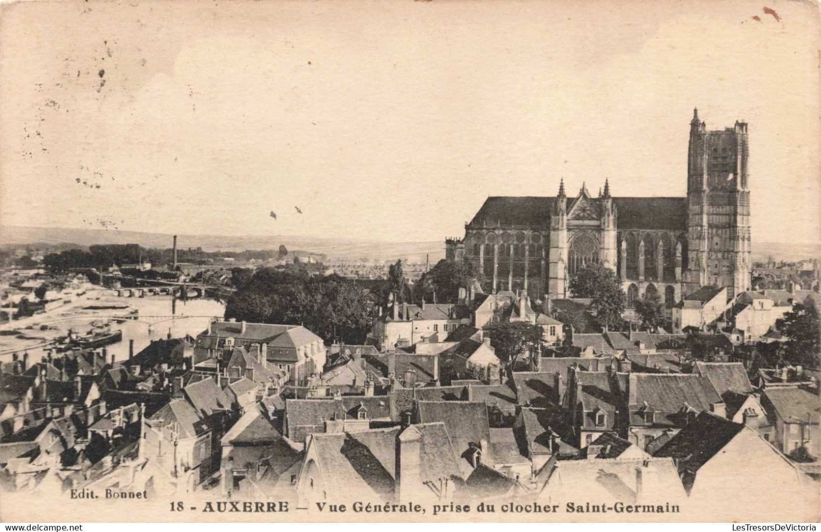 FRANCE - Auxerre - Vue Générale - Prise Du Clocher Saint -Germain - Carte Postale Ancienne - Auxerre