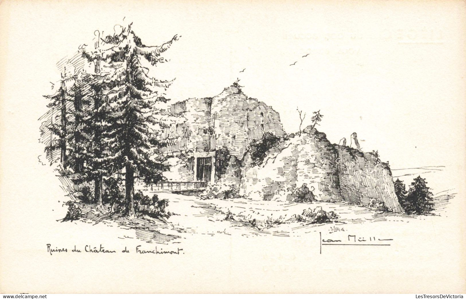 BELGIQUE - Theux  - Ruines Du Château De Franchimont  - Carte Postale Ancienne - Theux