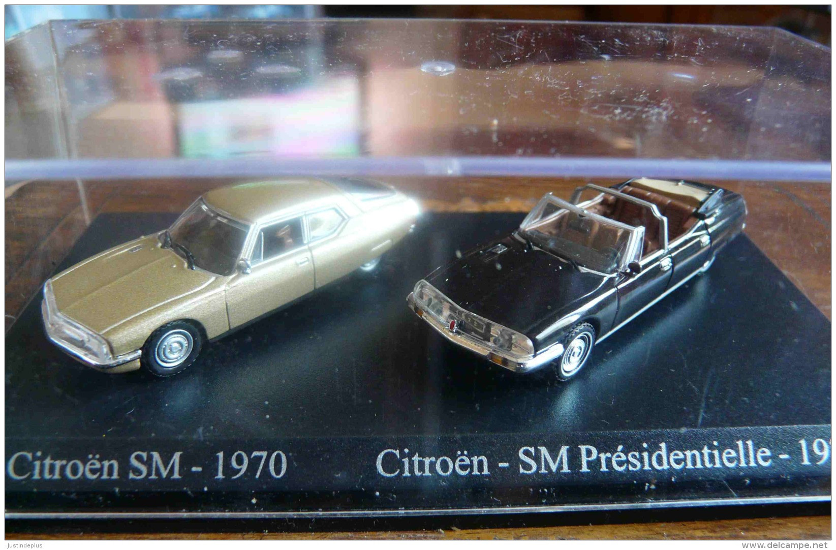 CITROEN SM 1970 ET SM PRESIDENTIELLE 1972 DUO METAL UNIVERSAL HOBBIES  ATLAS ECH 1/87 HO 2 SCAN - Massstab 1:87