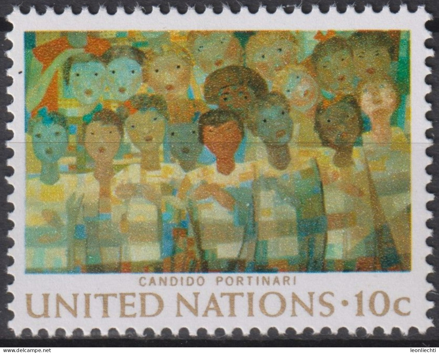 1974 Vereinte Nationen > New York, ** Mi:NT-NY 267, Yt:NT-NY 240, Brasilianische Wandgemälde - Gebruikt