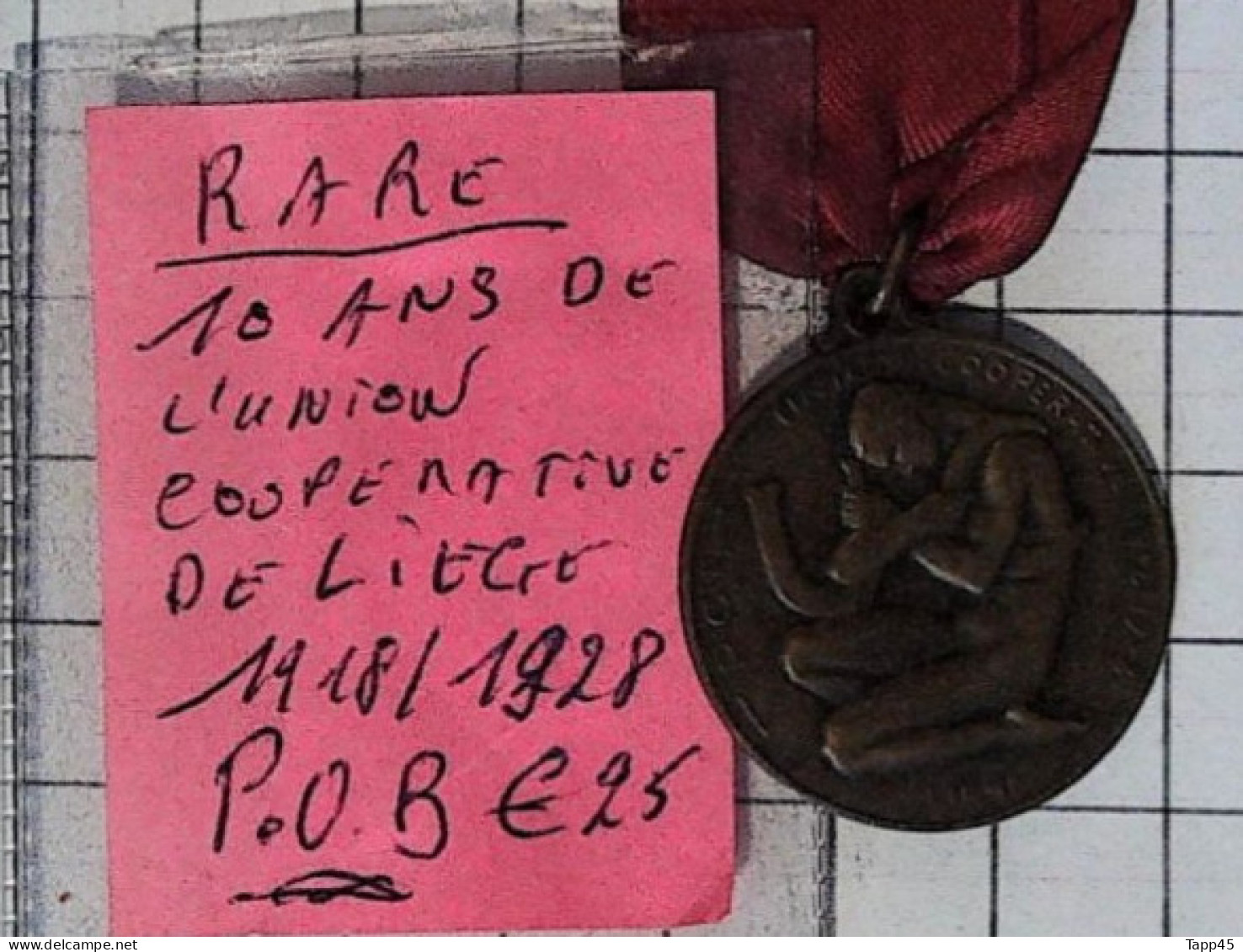 Medaille > Liège > Médaille 10 Ans de L'Union > 1918/1928  > Réf:Cl Belge  Pl 2/ 2