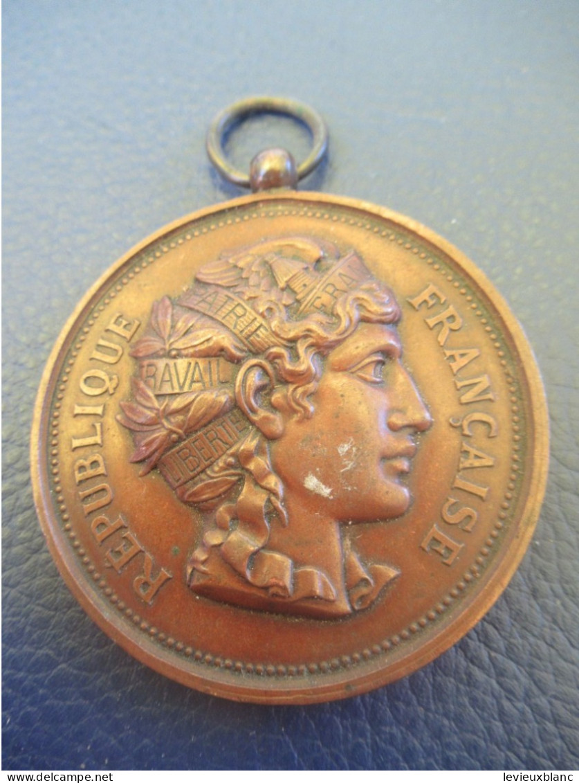 Médaille 1er Prix/Course De Bateaux / République Française / PAILLER/Bronze/1887                      MED464 - Otros & Sin Clasificación