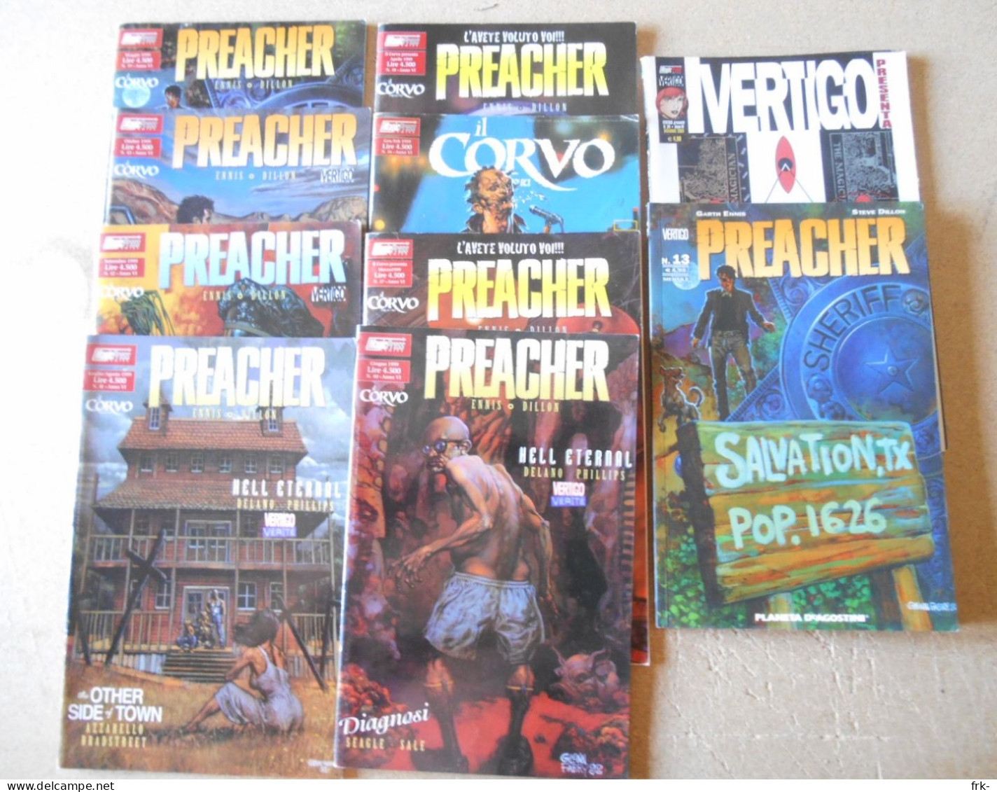 Lotto Preacher 10 Fumetti Magicpress 1999\2003 - Bonelli