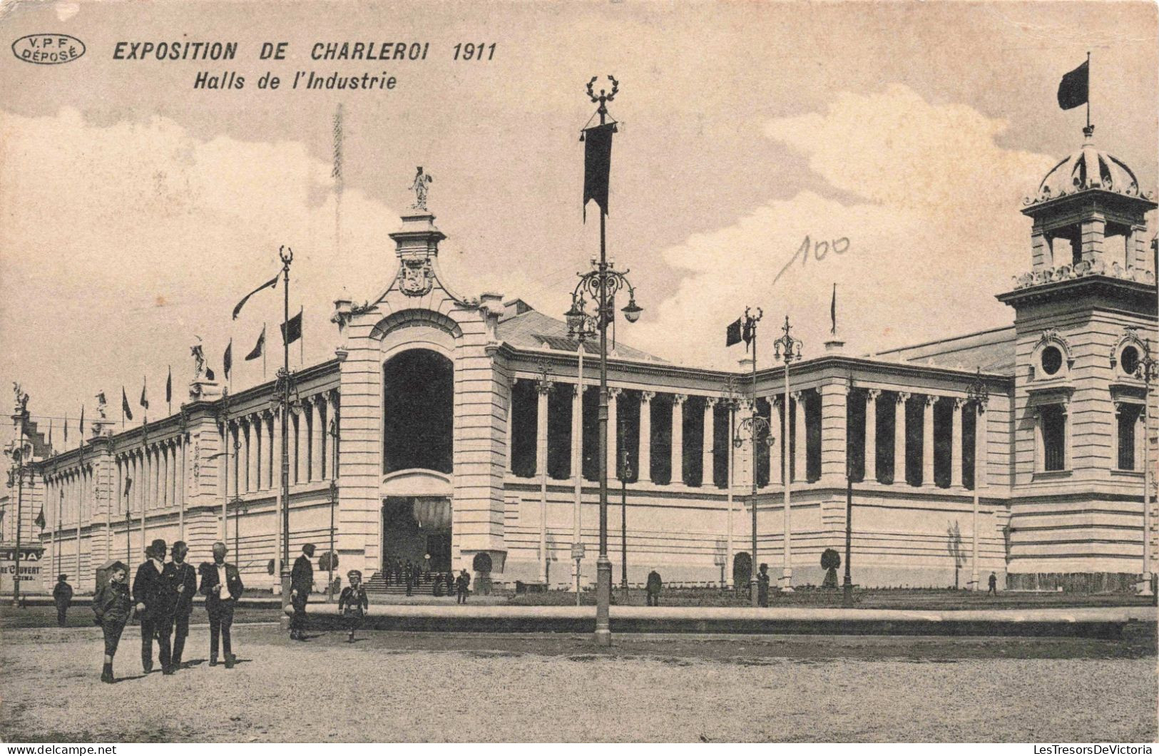 PHOTOGRAPHIE - Exposition De Charleroi - Halls De L'industrie - Animé - Carte Postale Ancienne - Fotografie
