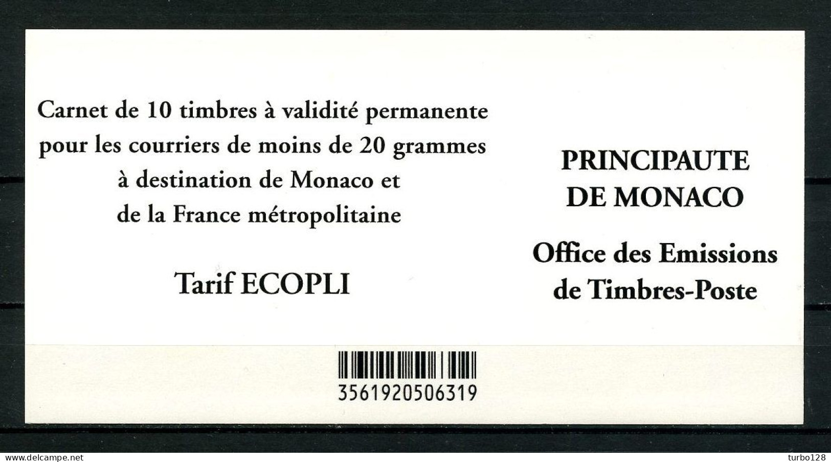 MONACO 2012 Carnet N° 17 ** ( 2826 ) Neuf MNH Superbe Armoiries Coat Of Arms Millésime 2012 - Booklets