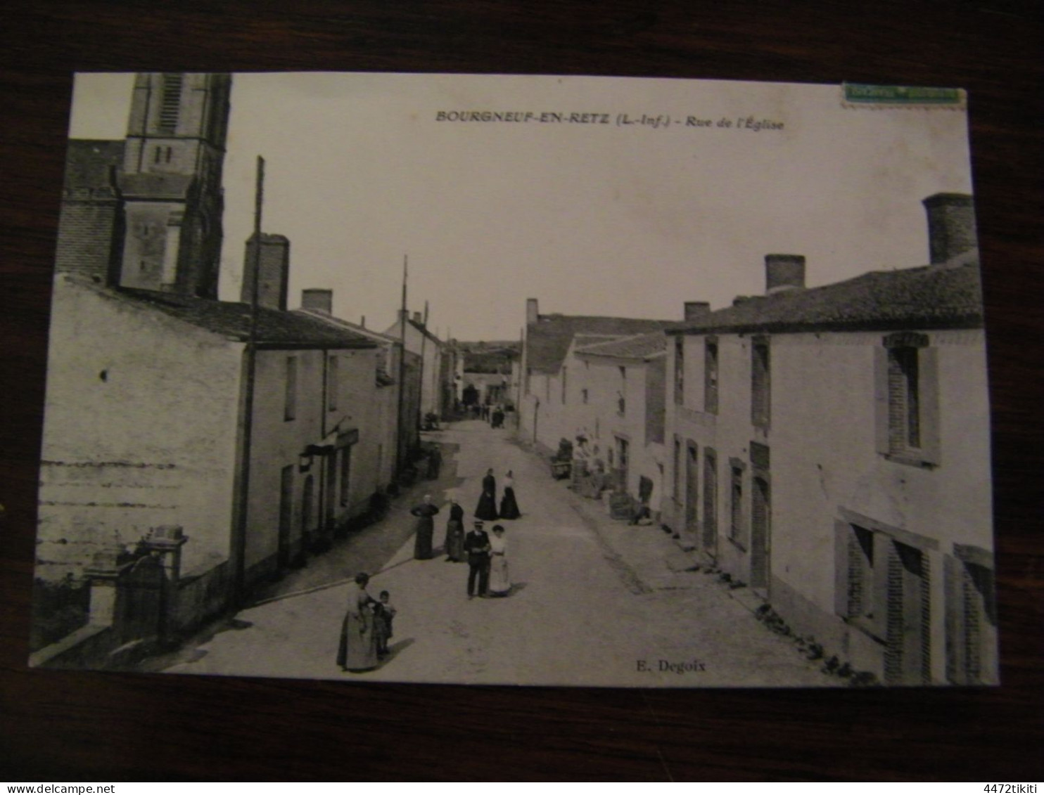 CPA - Bourgneuf En Retz (44) - Rue De L'Eglise - Animation - 1915 - SUP (HS 96) - Bourgneuf-en-Retz