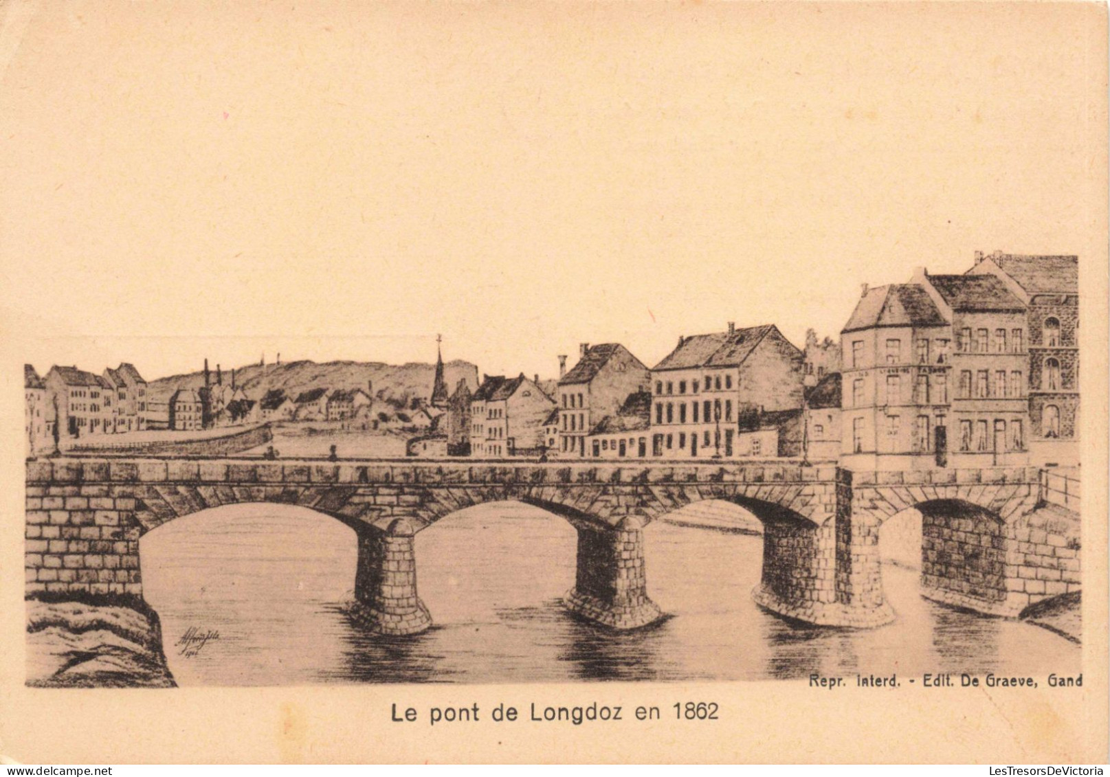 BELGIQUE - Liège - Le Pont De Longdoz En 1862 - Carte Postale Ancienne - Theux