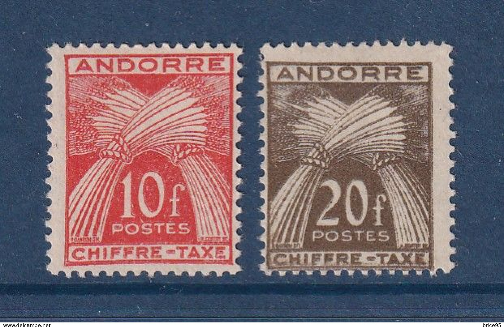 Andorre Français - Taxe - YT N° 30 Et 31 * - Neuf Avec Charnière - 1943 à 1946 - Unused Stamps