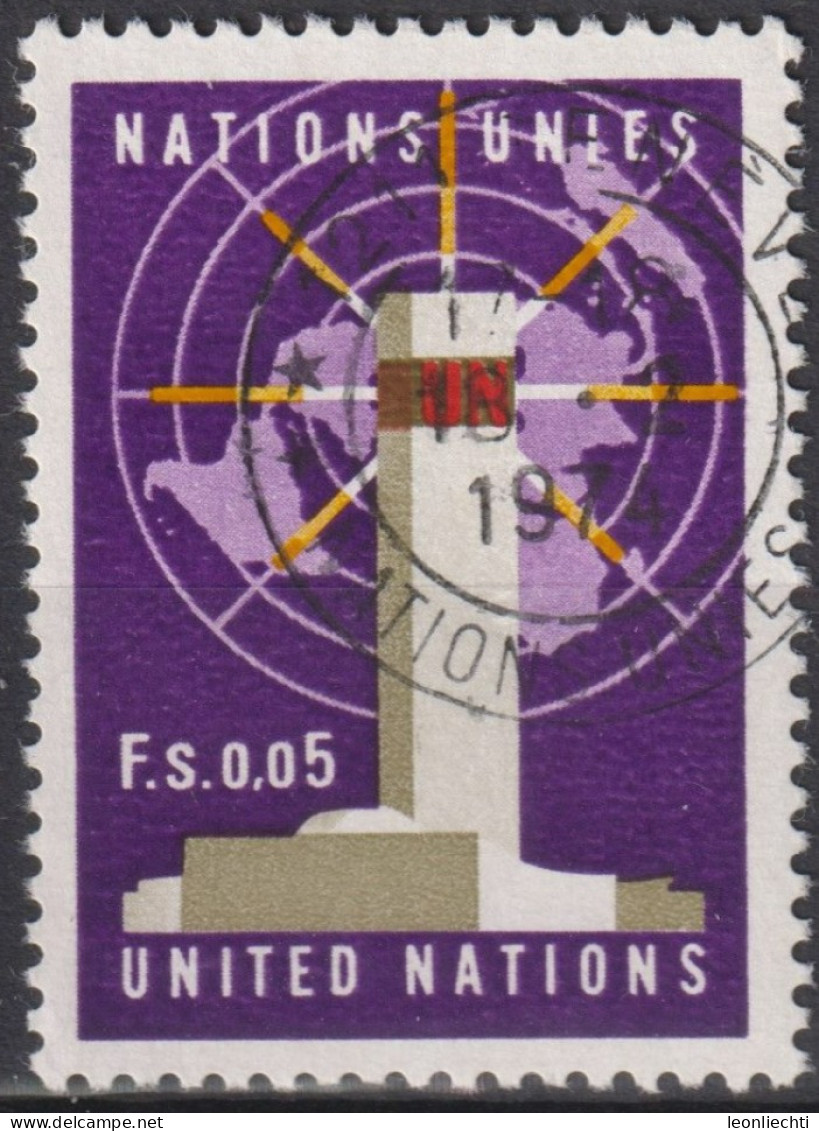 1969 UNO Genf ° Mi:NT-GE 1, Yt:NT-GE 1,, Zum:NT-GE 1, UNO Gebäude, New York - Usati