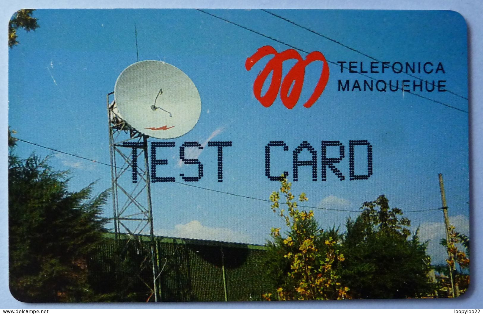 CHILE - Telkor - TEST CARD - $5,000 - Soliac Chip - Telefonica Manquehue - VF Used - RRR - Chile