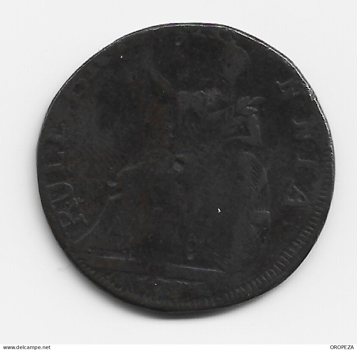 T 13  -  GRAN BRETAÑA - 1771 Evasion Half-Penny Gulielmus Shakespeare Britain Rules - Other & Unclassified