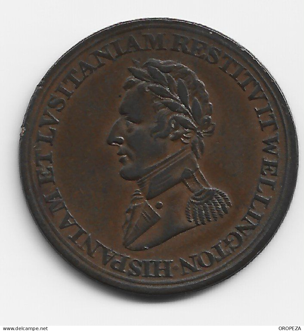 T 10  -  GRAN BRETAÑA -  1812 Wellington Half Penny Token - Other & Unclassified