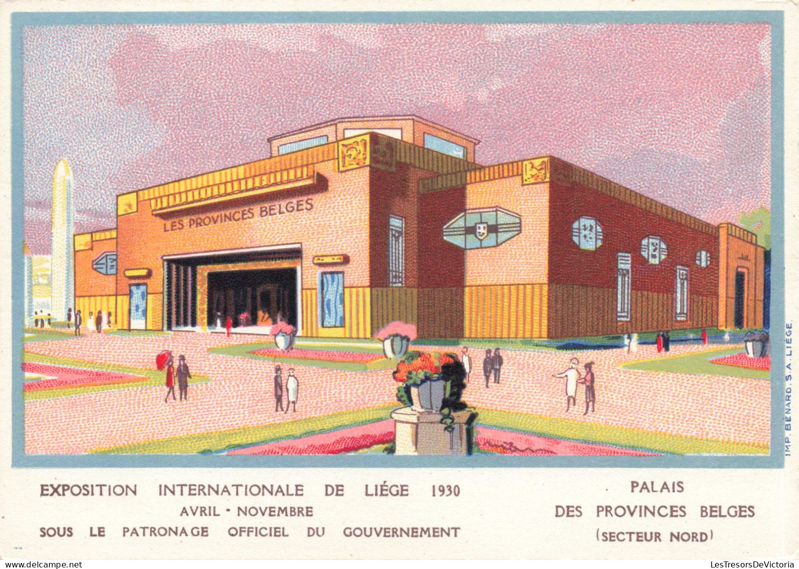 BELGIQUE - Exposition Internationale Liège 1930 - Palais Des Provinces Belges - Carte Postale - Liège