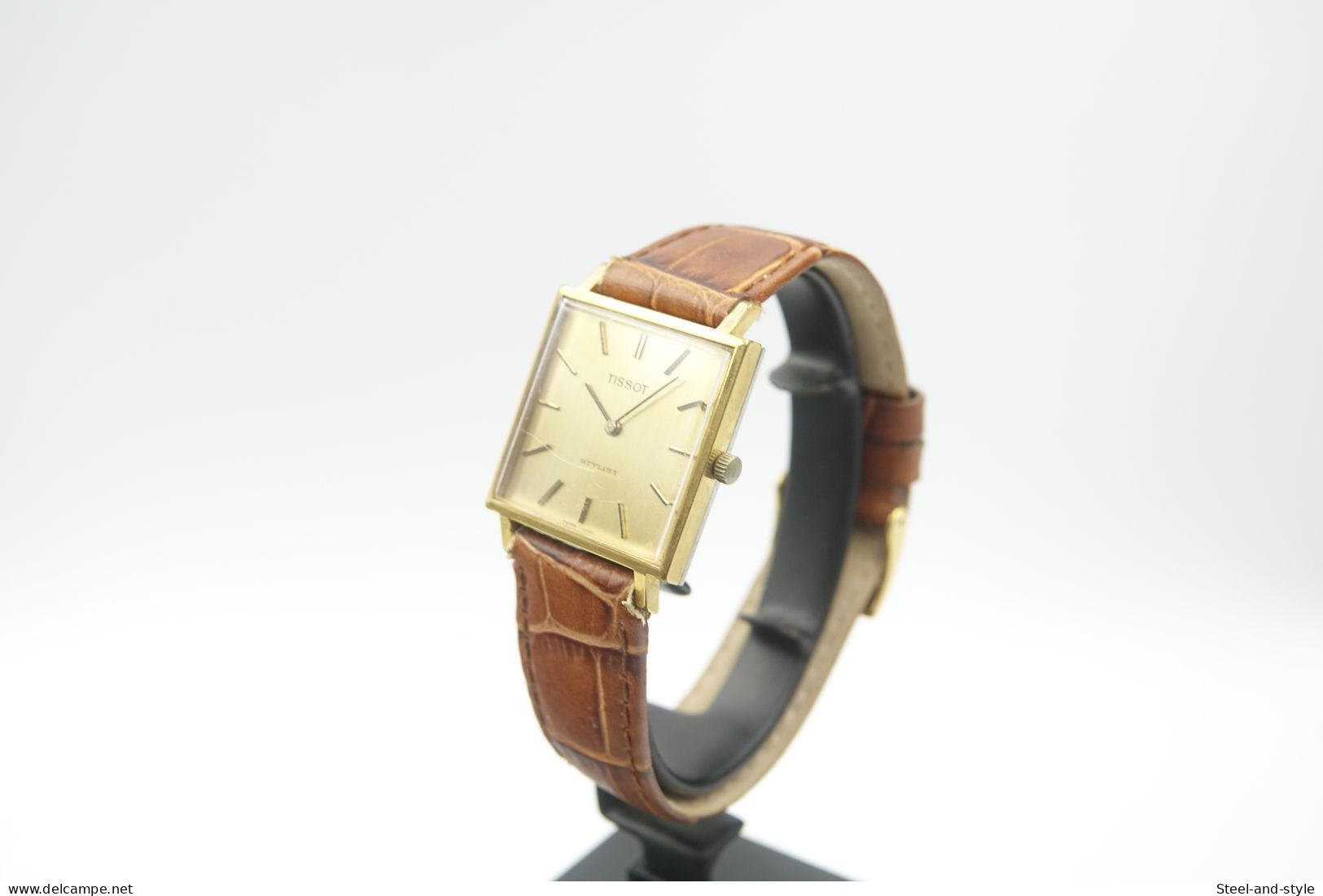 Watches : TISSOT STYLIST TANK  SQUARE Reference 41432 - RARE - Running - Original -swiss - Vintage - Montres Modernes