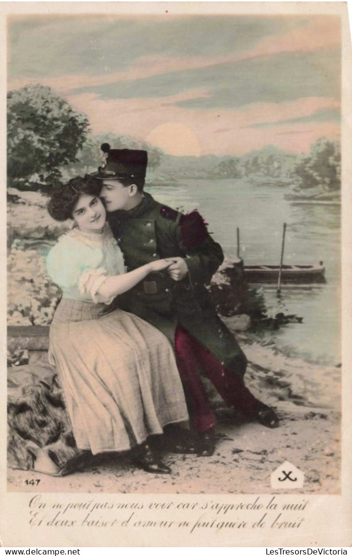 PHOTOGRAPHIE - Couple - Colorisé - Carte Postale Ancienne - Photographie