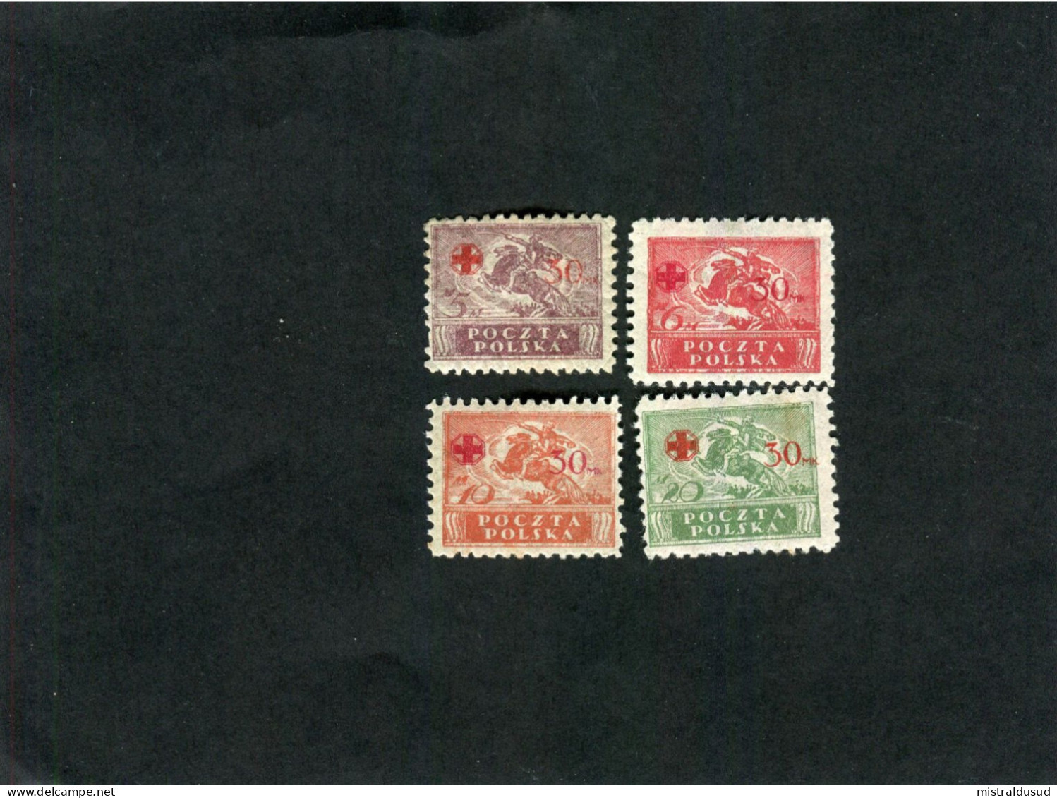 Pologne , 1921 Timbres De 1920 Surcharge - Neufs